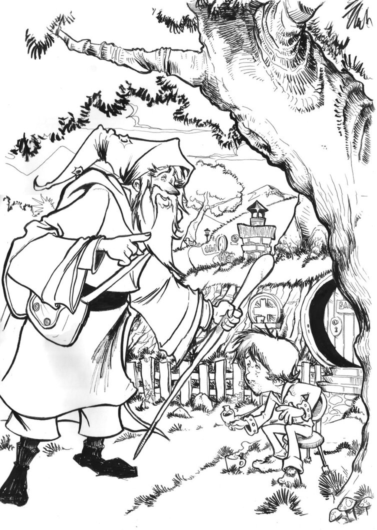 Coloring page: Hobbit (Movies) #70944 - Printable coloring pages
