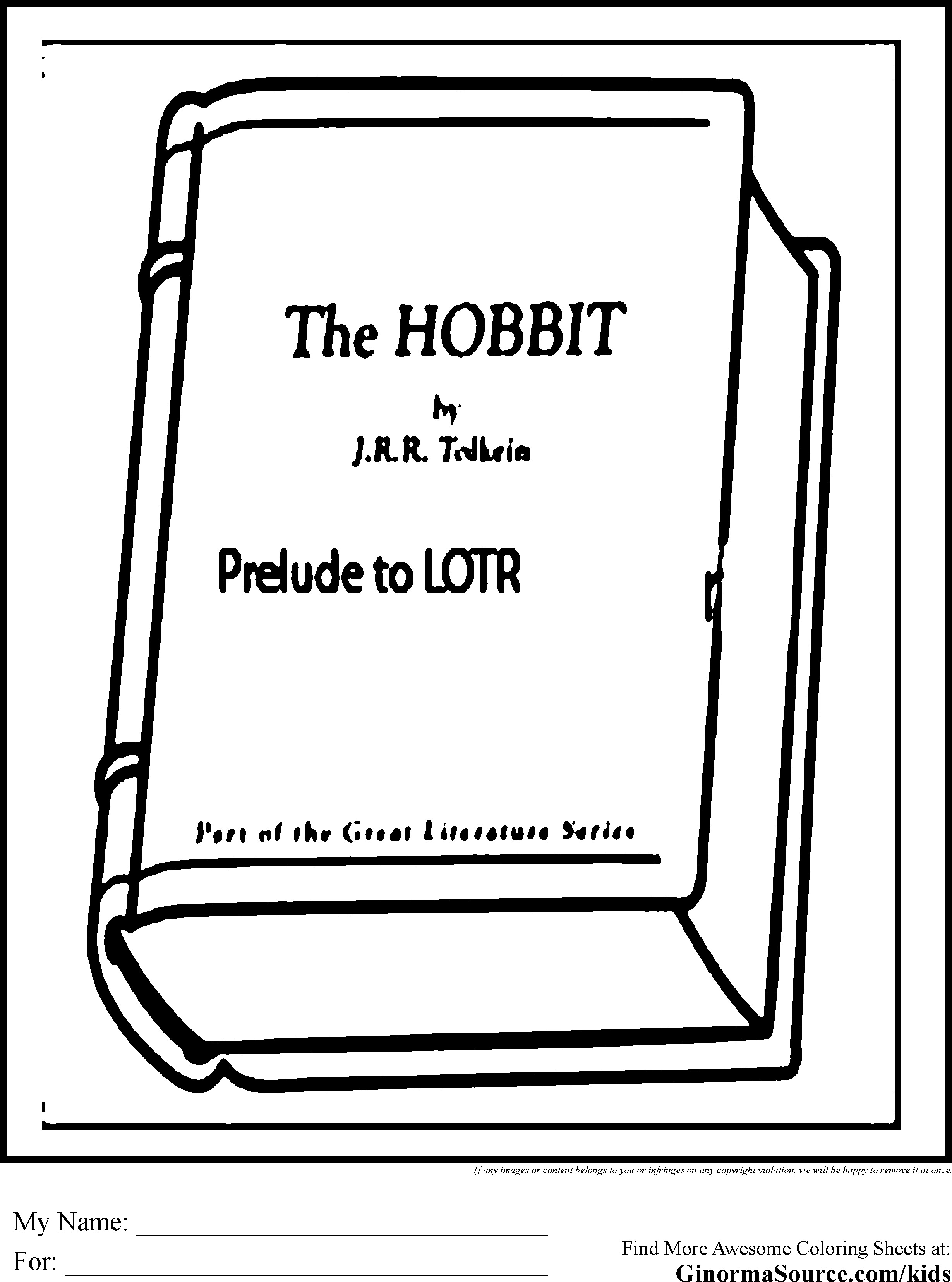 Coloring page: Hobbit (Movies) #70999 - Free Printable Coloring Pages