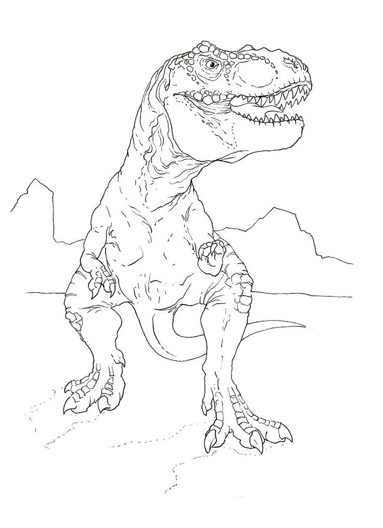 Drawing Jurassic Park 20 Movies – Printable coloring pages