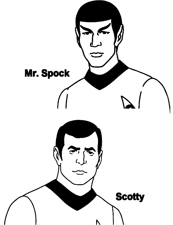Coloring page: Star Trek (Movies) #70277 - Printable coloring pages