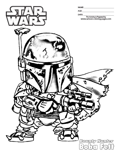 680 Coloring Pages Boba Fett  Best Free
