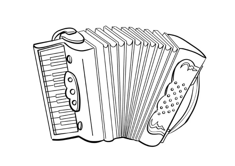 Free printable Accordion coloring page #176865 from Music collection