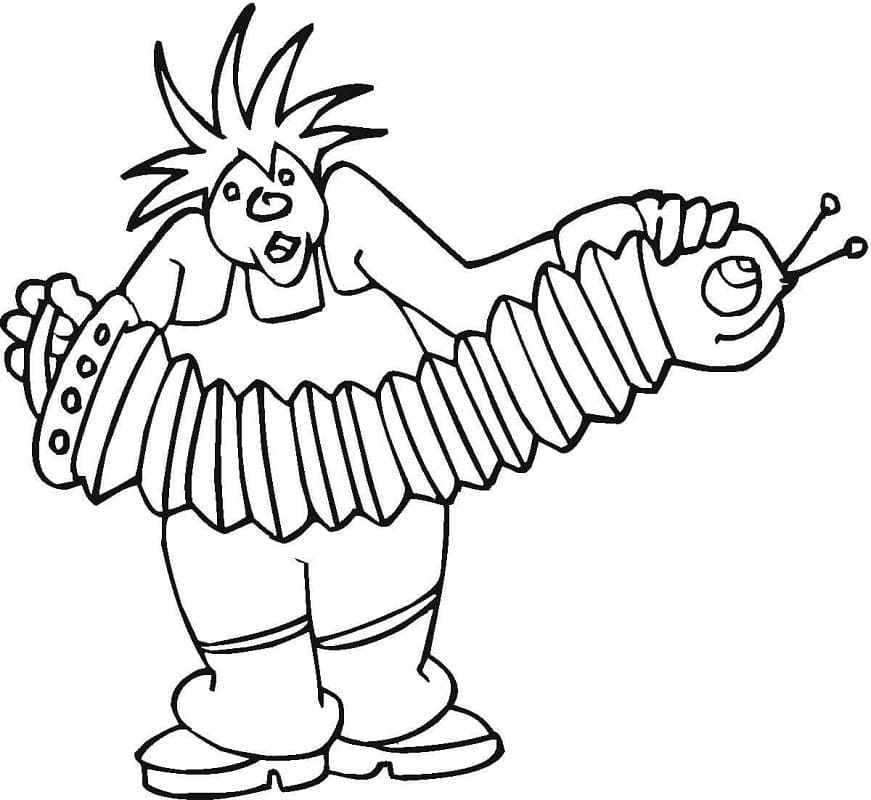 Free printable Accordion coloring page #176870 from Music collection