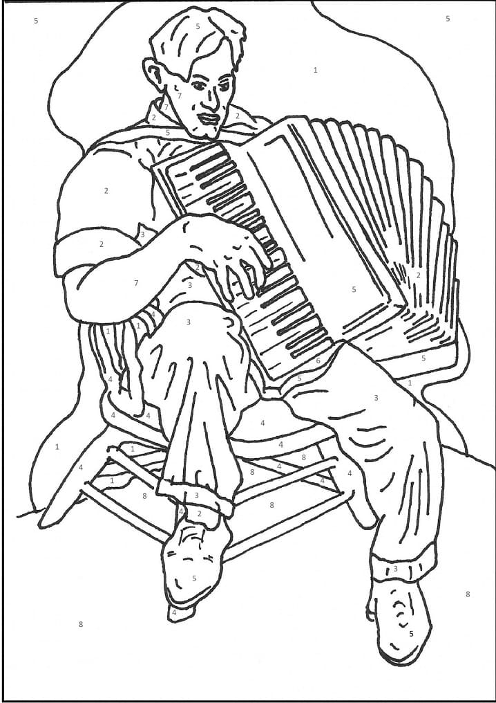 Free printable Accordion coloring page #176875 from Music collection