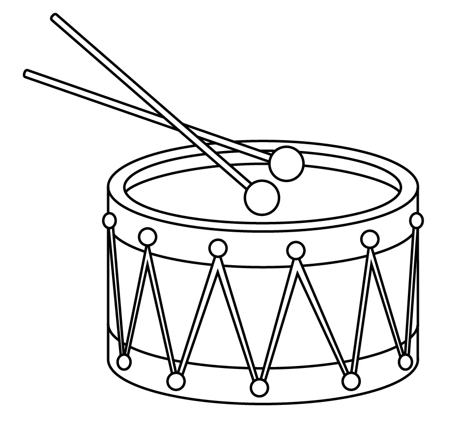 Free printable Drum coloring page #209562 from Music collection