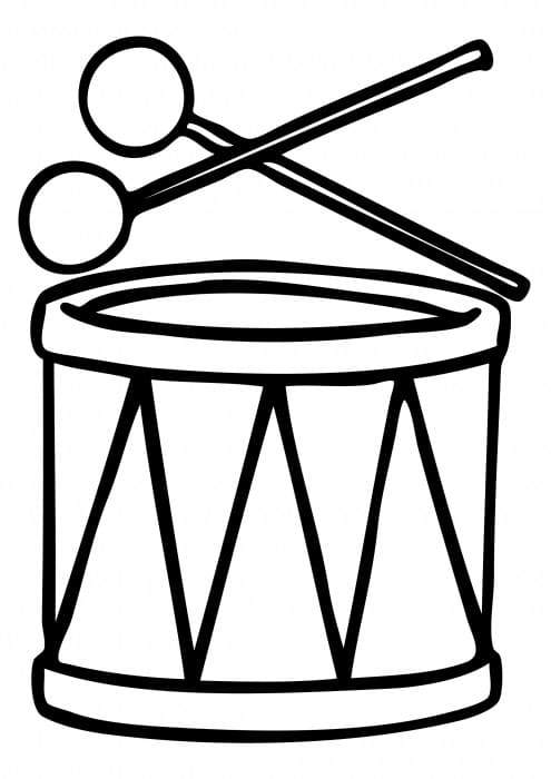 Free printable Drum coloring page #209567 from Music collection