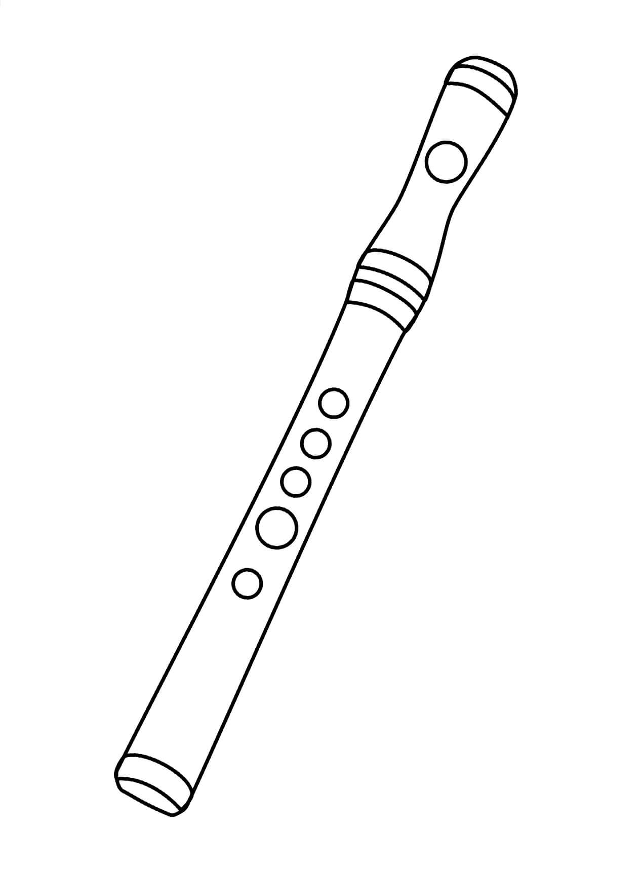 Free printable Flute coloring page #173466 from Music collection