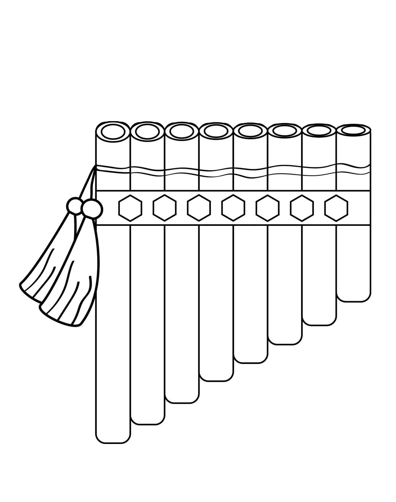 Free printable Flute coloring page #173467 from Music collection