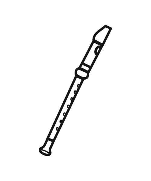 Free printable Flute coloring page #173476 from Music collection