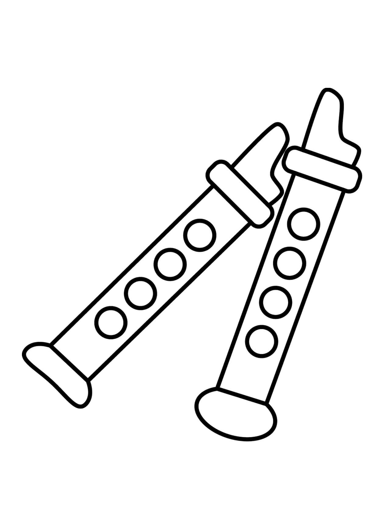 Free printable Flute coloring page #173478 from Music collection