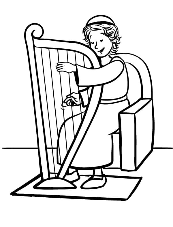 Free printable Harp coloring page #176982 from Music collection Free printable Harp coloring page #176982 from Music collection