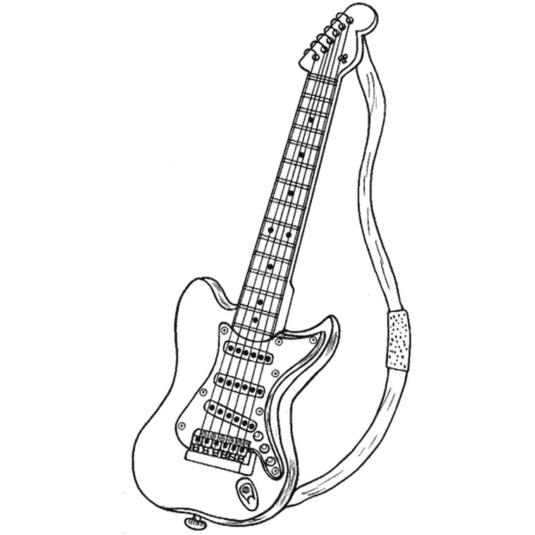 Free printable Musical instruments coloring page #167208 from Music collection
