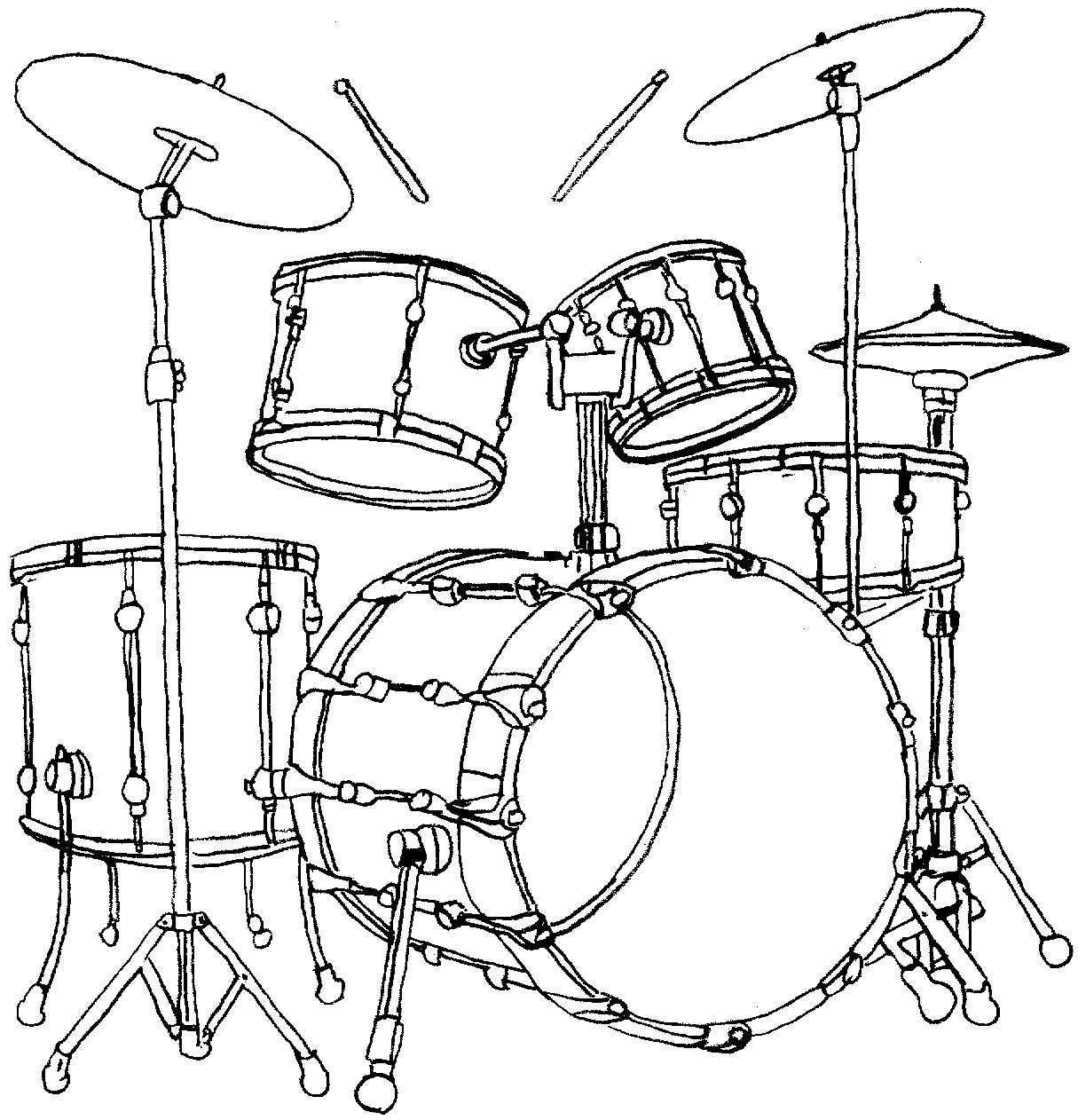 Coloring page: Musical instruments (Music) #167234 - Free Printable Coloring Pages