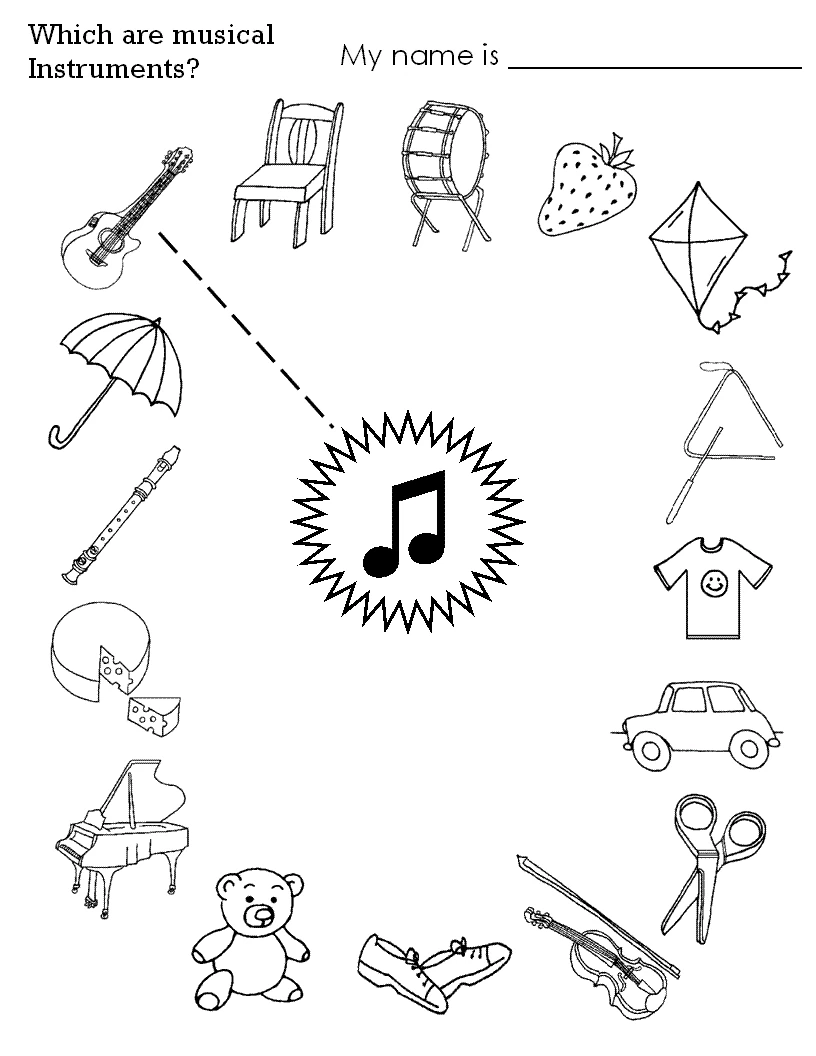 Free printable Musical instruments coloring page #167359 from Music collection Free printable Musical instruments coloring page #167359 from Music collection
