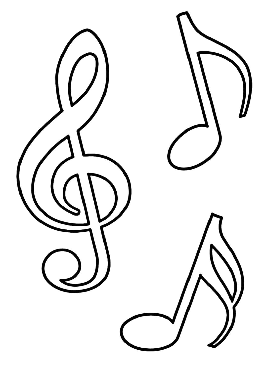Coloring page: Musical Notes (Music) #218752 - Free Printable Coloring Pages
