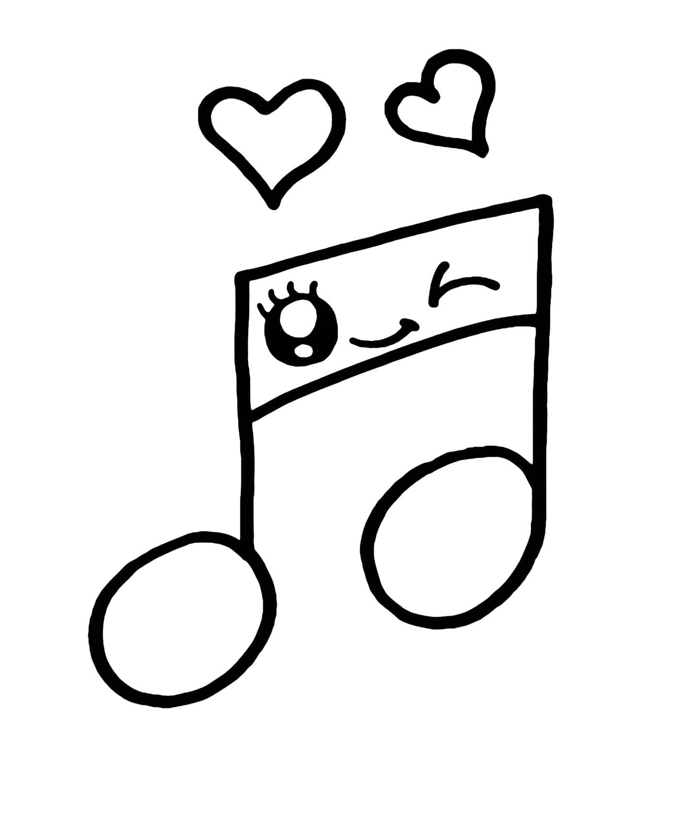 Free printable Musical Notes coloring page #218766 from Music collection