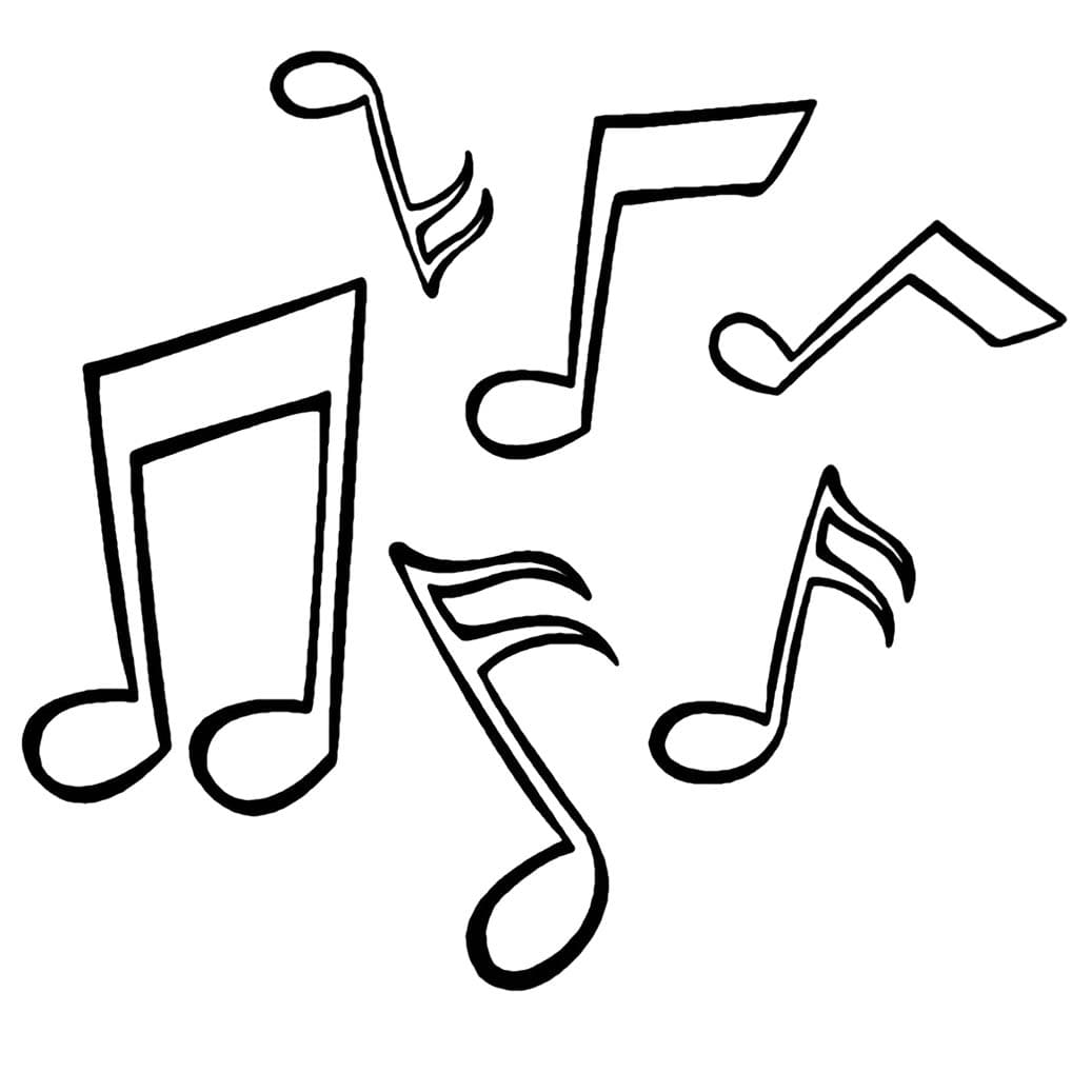 Free printable Musical Notes coloring page #218769 from Music collection