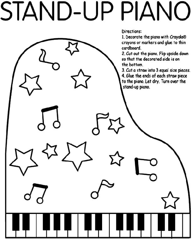 Free printable Piano coloring page #173510 from Music collection Free printable Piano coloring page #173510 from Music collection
