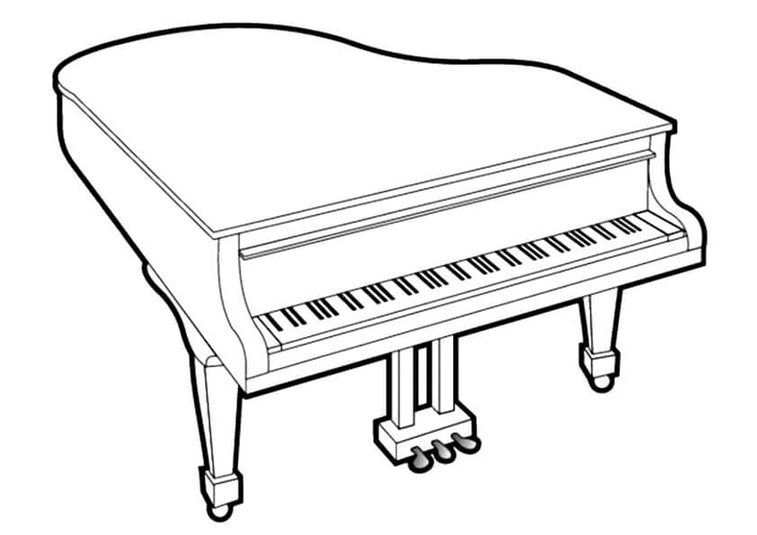 Free printable Piano coloring page #173513 from Music collection