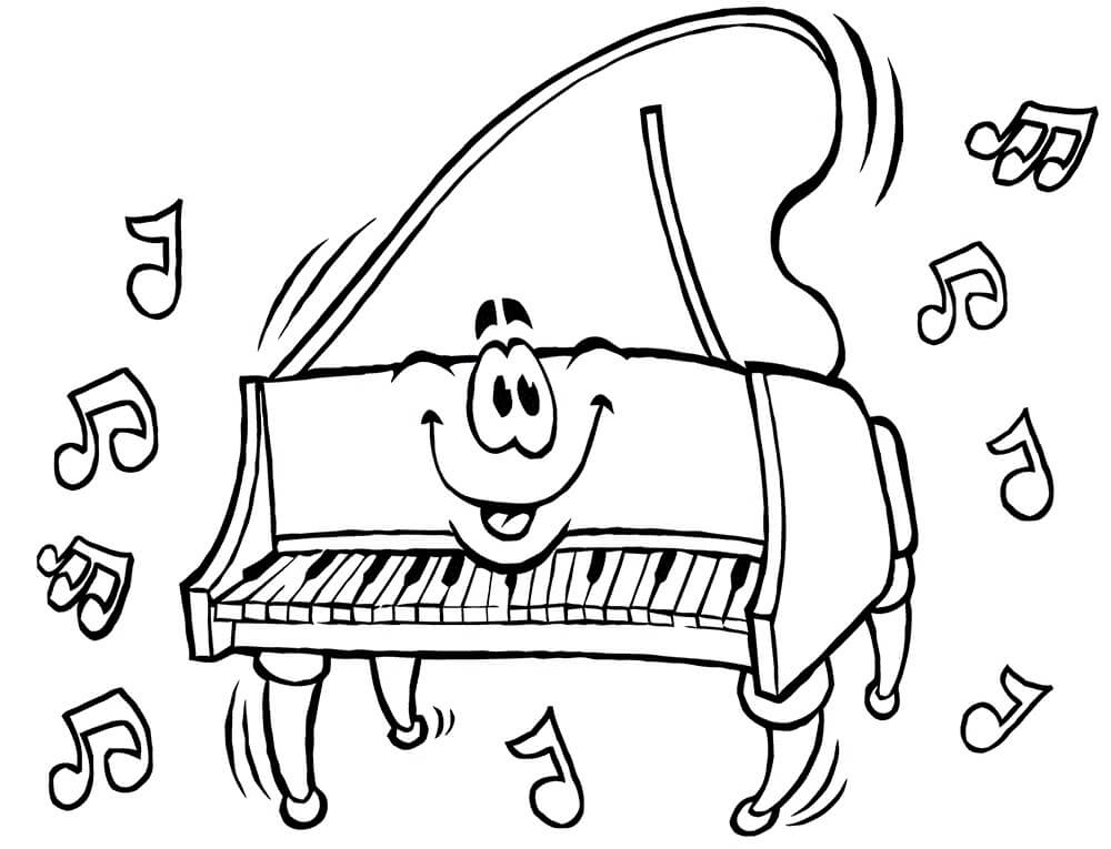 Free printable Piano coloring page #173528 from Music collection