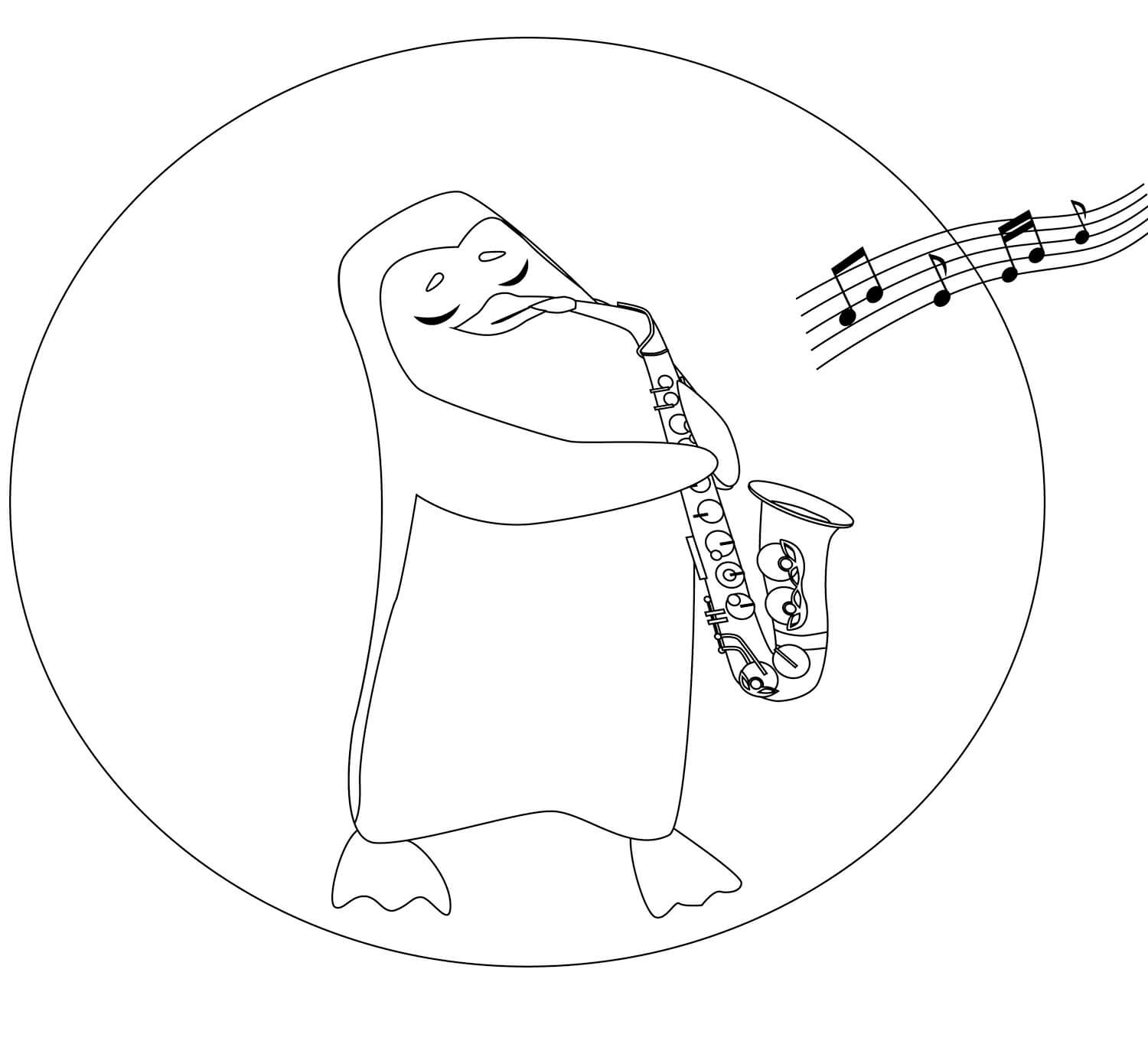 Coloring page: Saxophone (Music) #173394 - Free Printable Coloring Pages