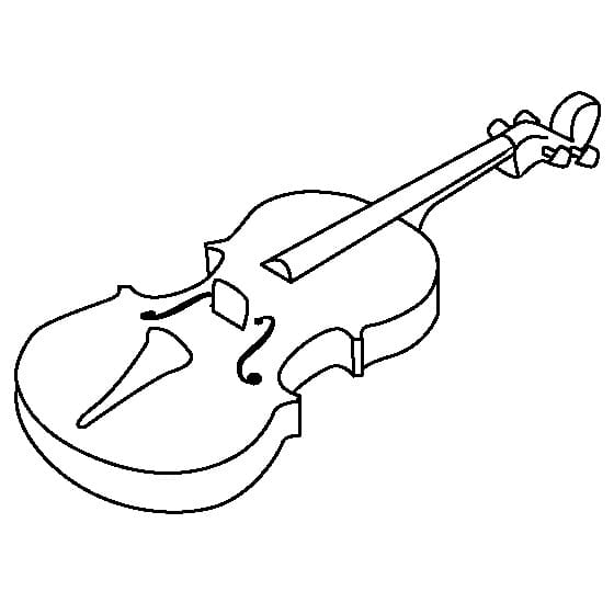 Free printable Violin coloring page #176940 from Music collection