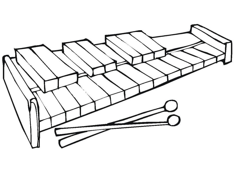 Free printable Xylophone coloring page #200987 from Music collection