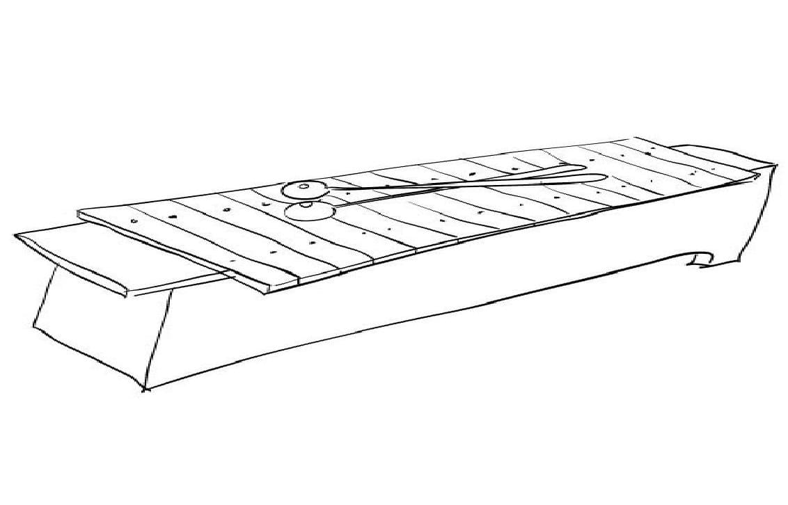 Free printable Xylophone coloring page #200988 from Music collection