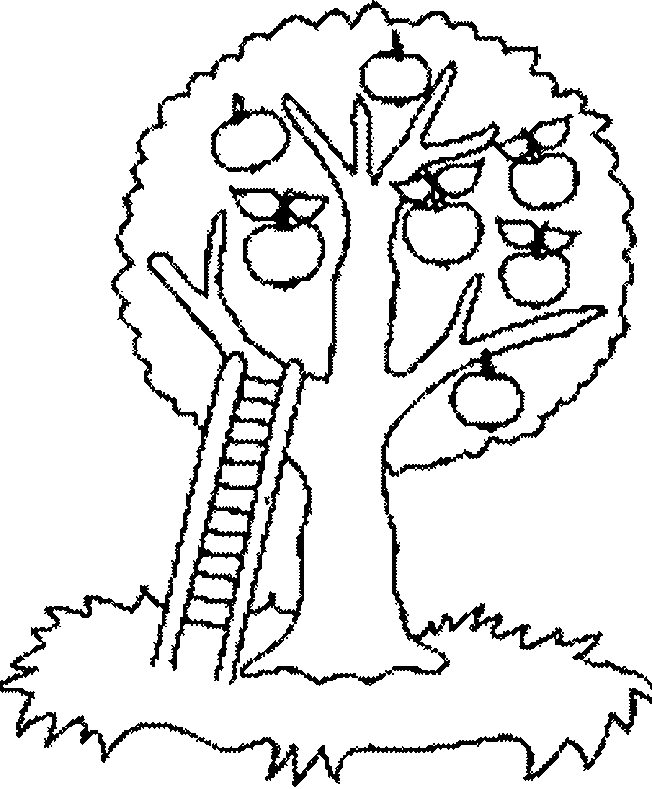 Free printable Apple tree coloring page #163449 from Nature and Seasons collection