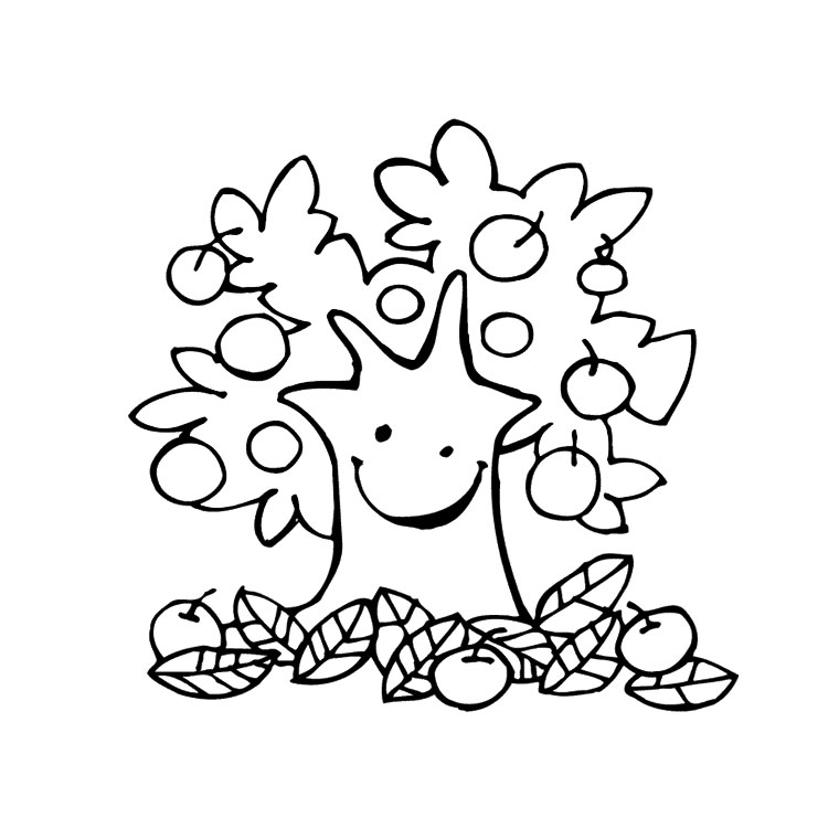 Free printable Apple tree coloring page #163511 from Nature and Seasons collection