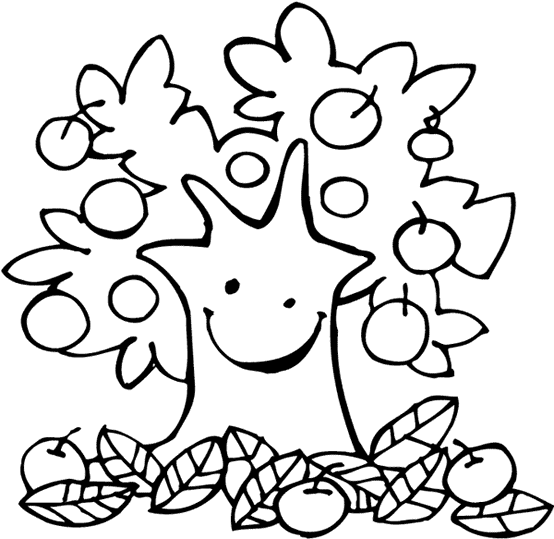 Coloring page: Apple tree (Nature and Seasons) #163574 - Free Printable Coloring Pages