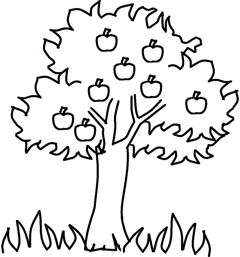 Coloring page: Apple tree (Nature and Seasons) #163738 - Free Printable Coloring Pages