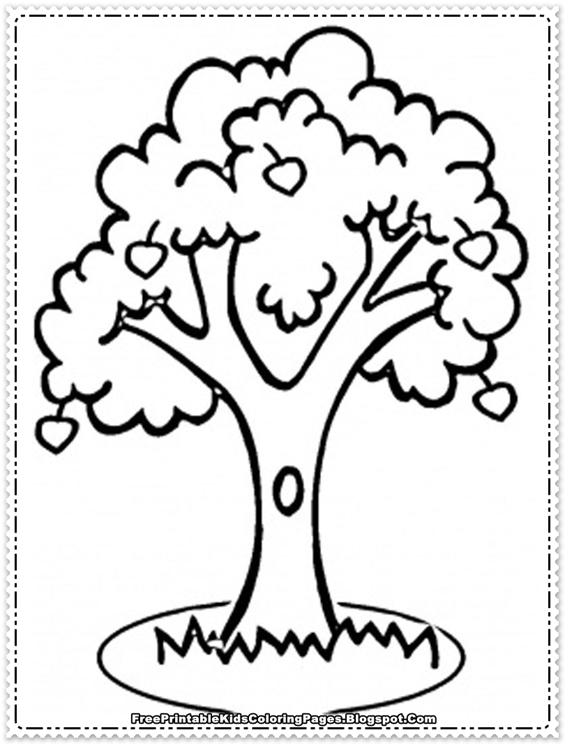 Coloring page: Apple tree (Nature and Seasons) #163748 - Free Printable Coloring Pages