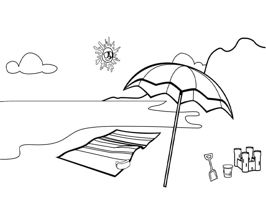 Free printable Beach coloring page #191863 from Nature and Seasons collection