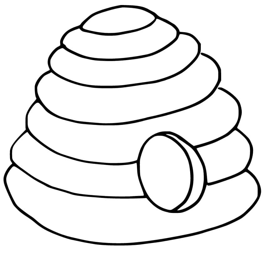 Free printable Beehive coloring page #221618 from Nature and Seasons collection