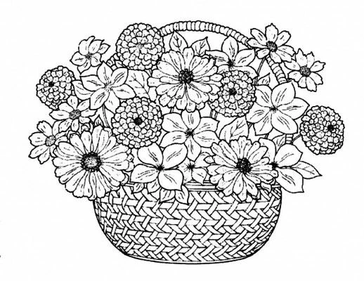 Free printable Bouquet of flowers coloring page #160875 from Nature and Seasons collection