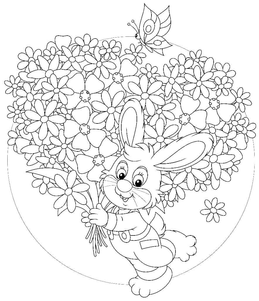 Free printable Bouquet of flowers coloring page #195623 from Nature and Seasons collection