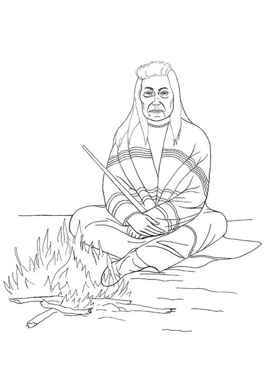 Free printable Campfire coloring page #156775 from Nature and Seasons collection