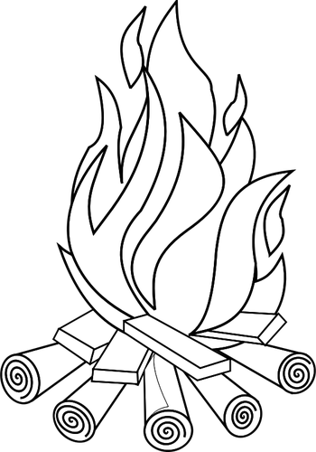 Coloring page: Campfire (Nature and Seasons) #156823 - Free Printable Coloring Pages