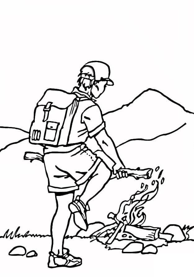 Free printable Camping coloring page #207384 from Nature and Seasons collection
