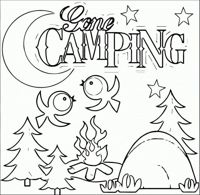 Free printable Camping coloring page #207408 from Nature and Seasons collection
