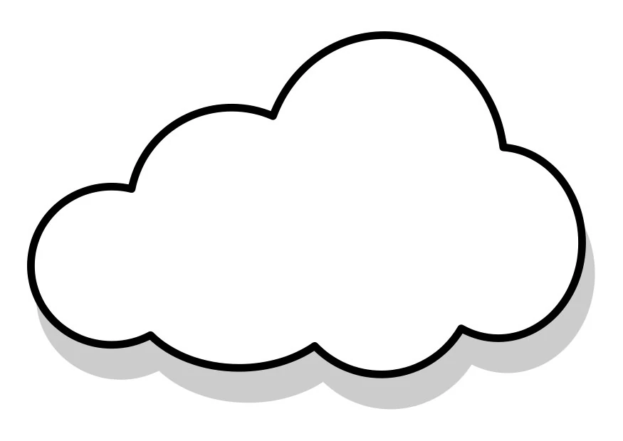 Free printable Cloud coloring page #157309 from Nature and Seasons collection