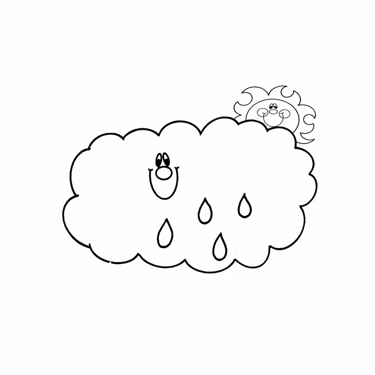 Free printable Cloud coloring page #157319 from Nature and Seasons collection Free printable Cloud coloring page #157319 from Nature and Seasons collection