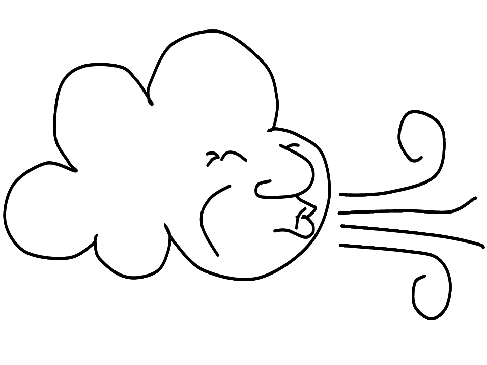Free printable Cloud coloring page #157328 from Nature and Seasons collection