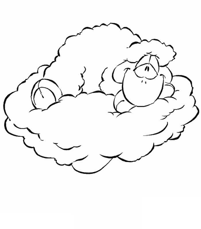 Free printable Cloud coloring page #157379 from Nature and Seasons collection