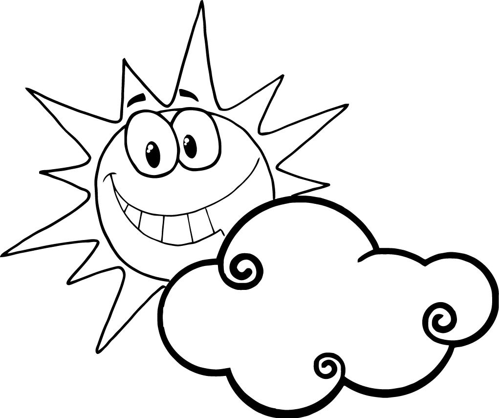 Free printable Cloud coloring page #157390 from Nature and Seasons collection