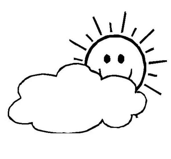 Free printable Cloud coloring page #157398 from Nature and Seasons collection