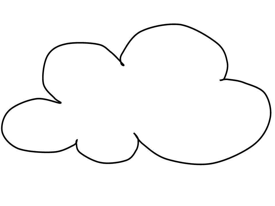 Free printable Cloud coloring page #157425 from Nature and Seasons collection