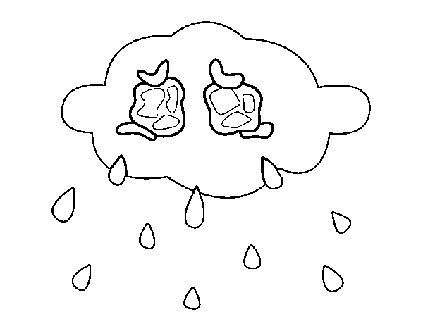 Free printable Cloud coloring page #157428 from Nature and Seasons collection