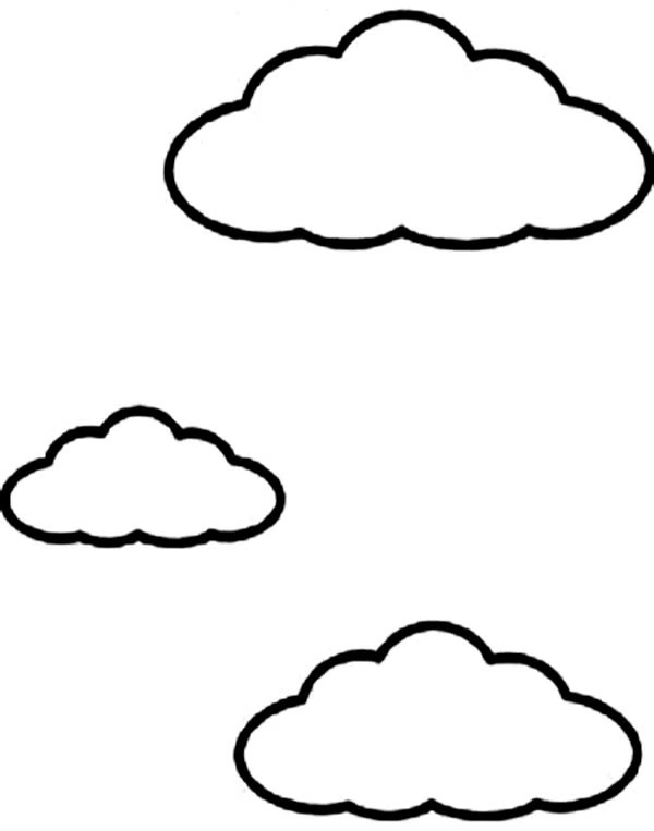 Free printable Cloud coloring page #157462 from Nature and Seasons collection